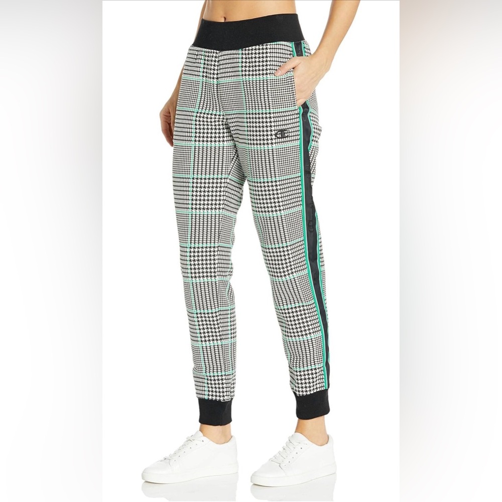 Champion Reverse Weave Joggers in Houndstooth